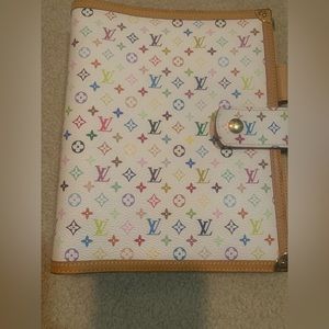 LOUIS VUITTON Multicolor Agenda Day Planner Cover White